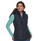 Women's Weathercast Puffer Vest, Size: Xl, Dark Blue