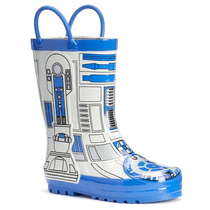 Western Chief Star Wars R2-d2 Boys' Waterproof Rain Boots, Girl's, Size: 1, White