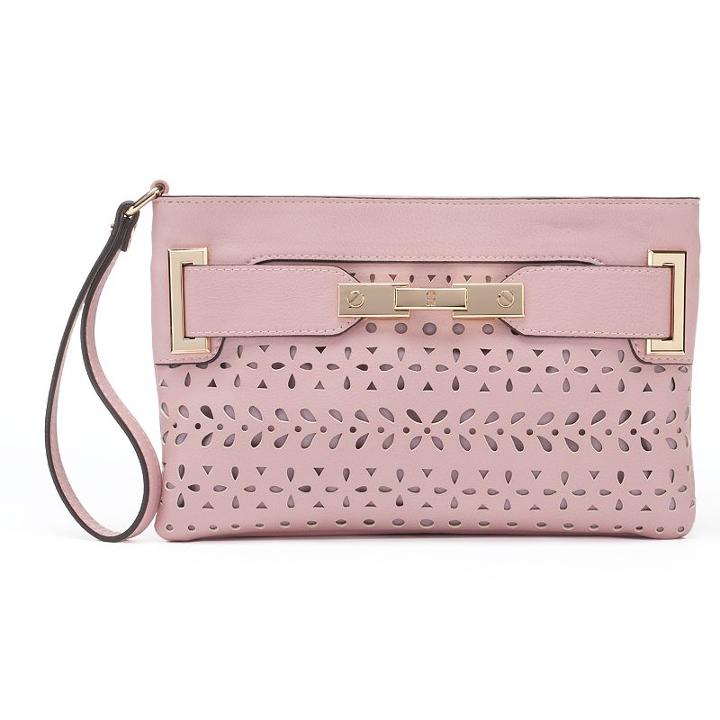 Jennifer Lopez Lola Geometric Perforated Wristlet, Women's, Lt Purple