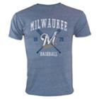 Boys 8-20 Milwaukee Brewers Stitches Printed Tee, Size: L 14-16, Blue