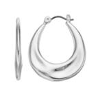 Dana Buchman Teardrop Hoop Earrings, Women's, Silver