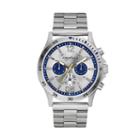 Caravelle New York By Bulova Men's Stainless Steel Chronograph Watch - 43a130, Size: Large, Grey