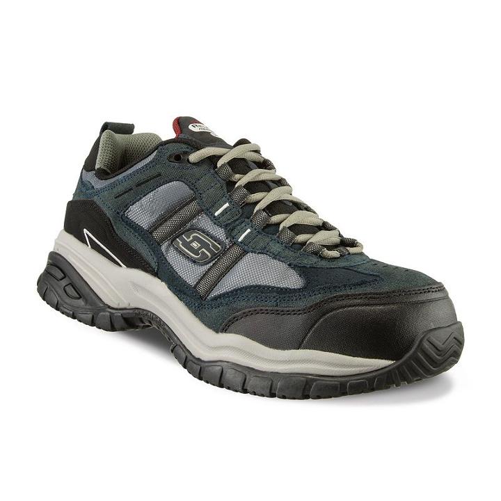Skechers Grinnel Relaxed Fit Men's Work Shoes, Size: 10.5, Med Blue