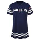 Girls 7-16 New England Patriots Football Dress, Girl's, Size: L(14), Blue (navy)
