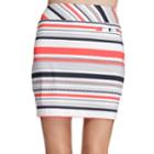 Women's Tail Mila Striped Golf Skort, Size: Large, Red Other