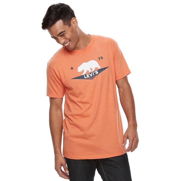 Men's Levi's&reg; Gump Tee, Size: Small, Orange Oth