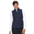 Women's Croft & Barrow&reg; Quilted Vest, Size: Xxl, Blue