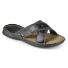 Vance Co. Men's Crisscross Slide Sandals, Size: 9, Black