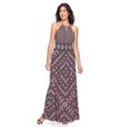 Women's Suite 7 Abstract Geometric Halter Dress, Size: 4, Pink Other