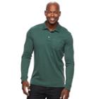Men's Croft & Barrow&reg; Classic-fit Stretch Interlock Polo, Size: Medium, Dark Green