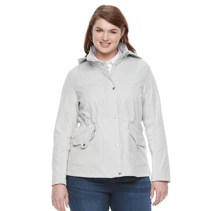 Plus Size Weathercast Hooded Anorak Jacket, Women's, Size: 3xl, Ovrfl Oth