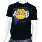 Men's Zipway Los Angeles Lakers Free Throw Tee, Size: Xxl, Black
