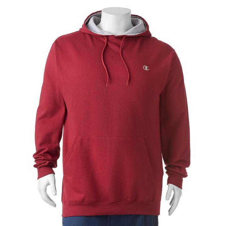 Big & Tall Champion Fleece Pullover Hoodie, Men's, Size: 3xl Tall, Dark Red