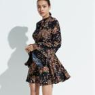 K/lab Floral Bell Sleeve Dress, Girl's, Size: Medium, Ovrfl Oth