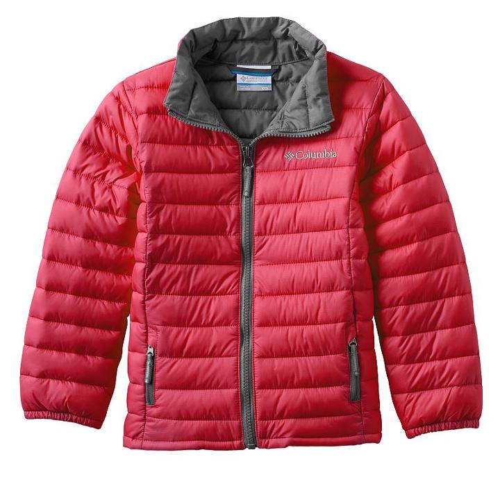 Girls 4-18 Columbia Elm Ridge Puffer Jacket, Girl's, Size: L(14/16), Light Red