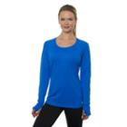 Women's Rbx Laser-cut Tee, Size: Medium, Brt Blue