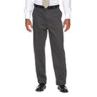 Men's Croft & Barrow&reg; Relaxed-fit No-iron Flat-front Casual Pants, Size: 36x31, Med Grey