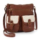 Mudd&reg; Primrose Crochet Crossbody Bag, Women's, Red/coppr (rust/coppr)