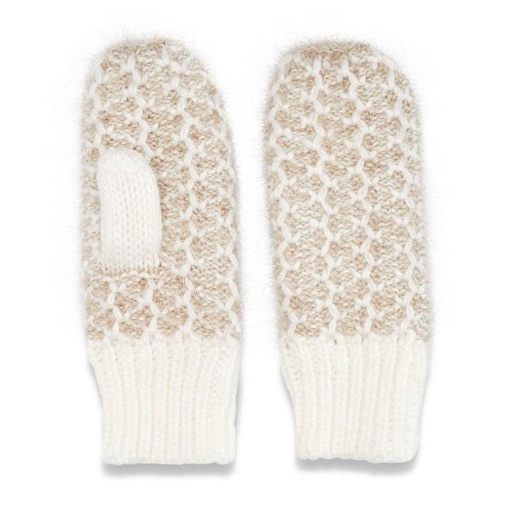 Sonoma Goods For Life, Women's ™ Honeycomb Mittens, Grey Other