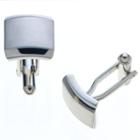 Croft & Barrow&reg; Brushed Silver Tone Cuff Links, Men's, Multicolor
