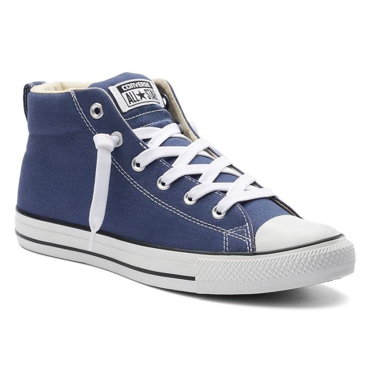 Adult Converse All Star Chuck Taylor Street Mid-top Sneakers, Size: M12w14, Blue (navy)