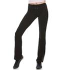 Juniors' So&reg; Lace-up Bootcut Yoga Leggings, Teens, Size: Small, Black