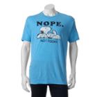Men's Peanuts Snoopy Tee, Size: Small, Light Blue