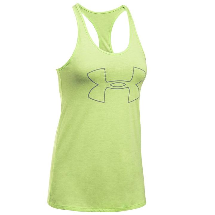 Women's Under Armour Big Logo Graphic Tank, Size: Large, Brown Over