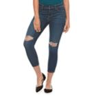 Women's Jennifer Lopez Cropped Super Skinny Jeans, Size: 16, Med Blue