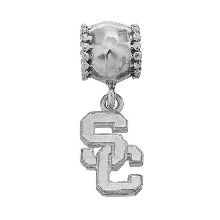 Dayna U Sterling Silver Usc Trojans Team Logo Charm, Women's, Grey