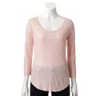 Women's Juicy Couture Foil Polka-dot Tee, Size: Small, Lt Orange