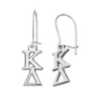 Logoart Kappa Delta Sorority Drop Earrings, Women's, Grey