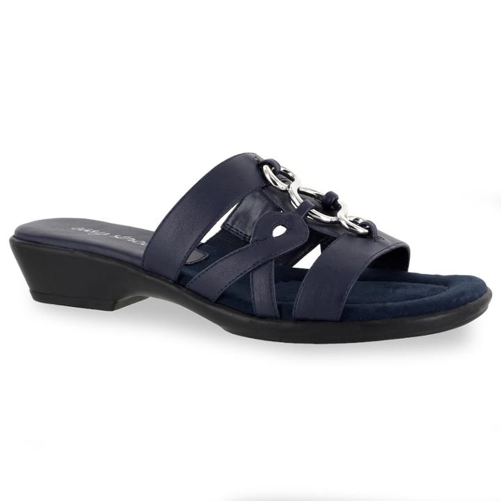 Easy Street Torrid Women's Mules, Size: 6 Wide, Blue (navy)