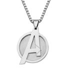 The Avengers Stainless Steel Dog Tag Necklace - Men, Size: 22, Grey