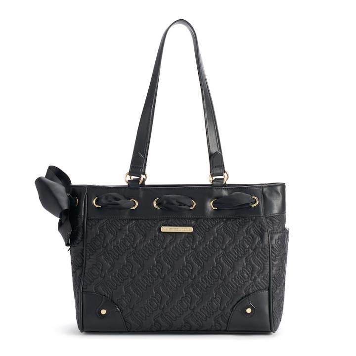 Juicy Couture Sweet Dreams Bow Satchel, Women's, Black