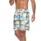 Men's Croft & Barrow&reg; Mahalo Beach Swim Trunks, Size: Medium, Lt Beige