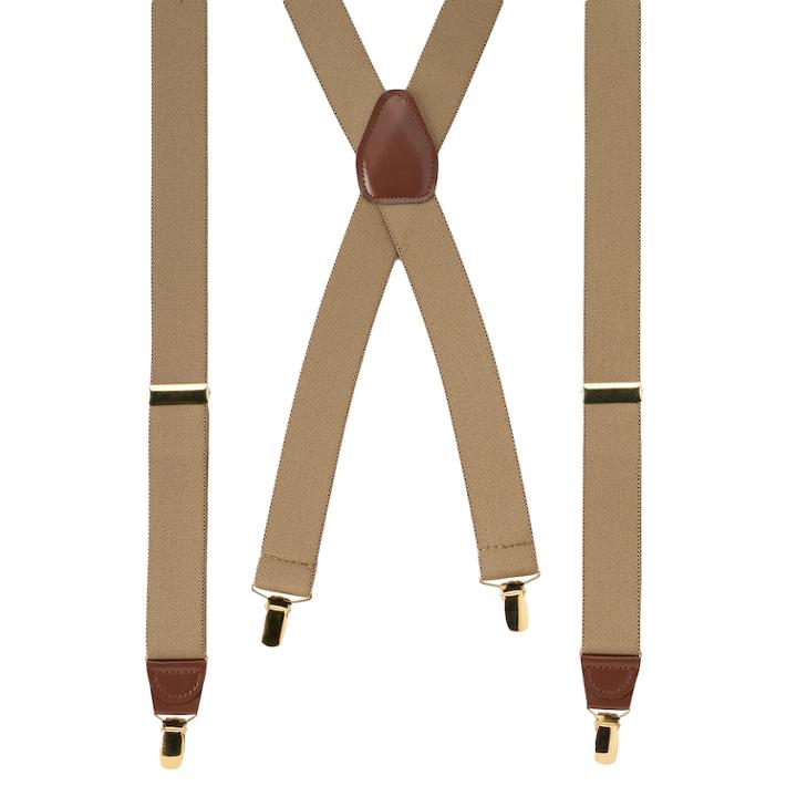 Wembley Solid Stretch Suspenders - Men, Green