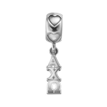 Alpha Chi Omega, Logoart Sterling Silver Sorority Charm, Women's, Grey