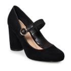Lc Lauren Conrad Pecan Pie Women's High Heel Mary Jane Shoes, Size: Medium (6), Black