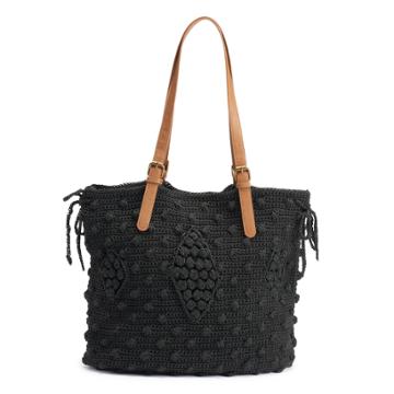 Sonoma Goods For Life&trade; Crochet Tote, Women's, Grey (charcoal)