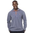 Big & Tall Chaps Classic-fit Microfleece Quarter-zip Pullover, Men's, Size: 3xl Tall, Blue