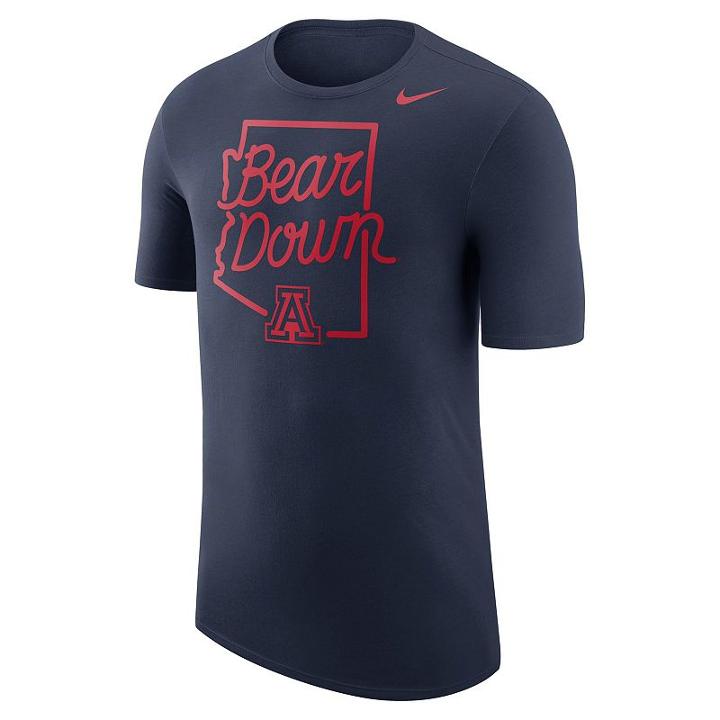 Men's Nike Arizona Wildcats Local Elements Tee, Size: Small, Blue (navy)
