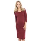 Maternity Oh Baby By Motherhood&trade; Ruched Dress, Women's, Size: Xl, Ovrfl Oth
