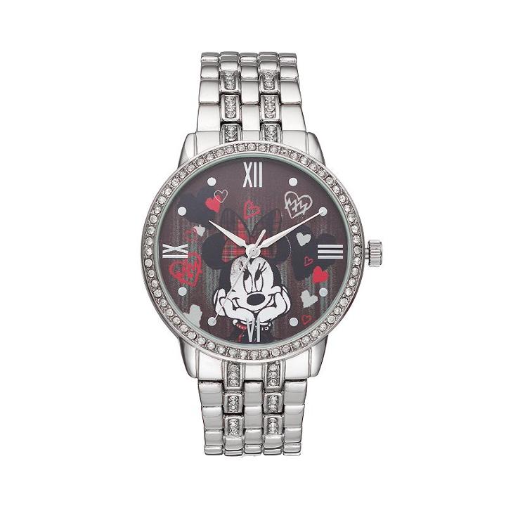 Disney's Minnie Mouse Women's Crystal Watch, Multicolor