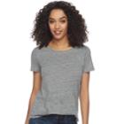 Women's Sonoma Goods For Life&trade; Essential Crewneck Tee, Size: Large, Grey (charcoal)