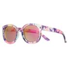 Girls 4-6x Mackenzie Round Floral Sunglasses, Purple