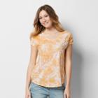 Women's Sonoma Goods For Life&trade; Embroidered Tie-dye Tee, Size: Xl, Gold