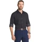 Big & Tall Van Heusen Regular-fit Striped Sateen Button-down Shirt, Men's, Size: Xxl Tall, Black