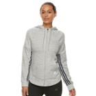 Women's Adidas Full-zip Hoodie, Size: Medium, Med Grey