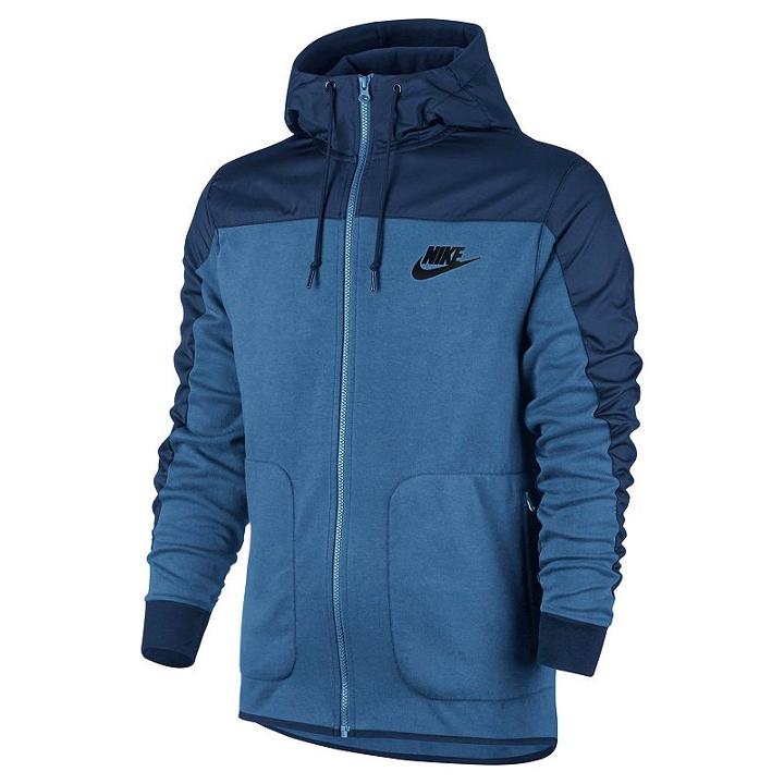 Men's Nike Colorblock Hoodie, Size: Small, Turquoise/blue (turq/aqua)